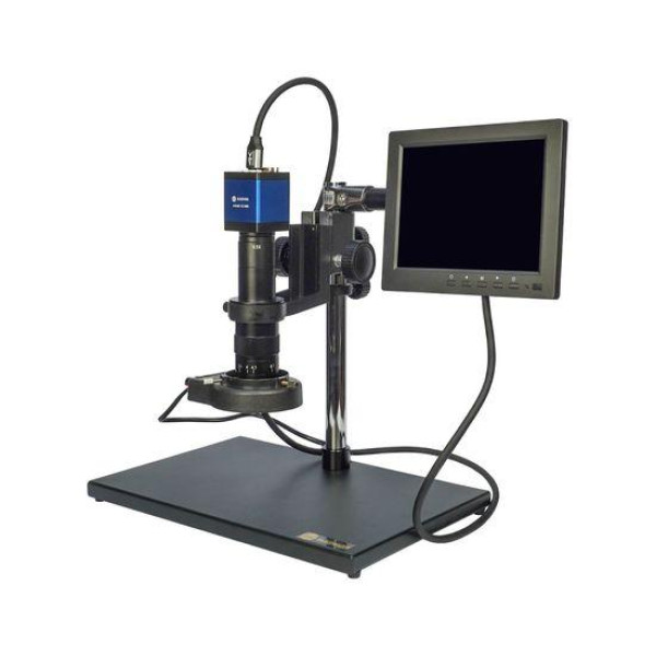 Цифровий мікроскоп з монітором 8" та штативом Sunshine MS8E-02 PRO (LED підсвічування, фокус 110-130 мм)