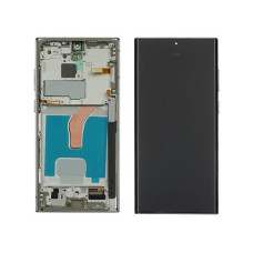 Дисплей для Samsung SM-S908 Galaxy S22 Ultra (2022) з сенсором в рамці (Срібній) OLED