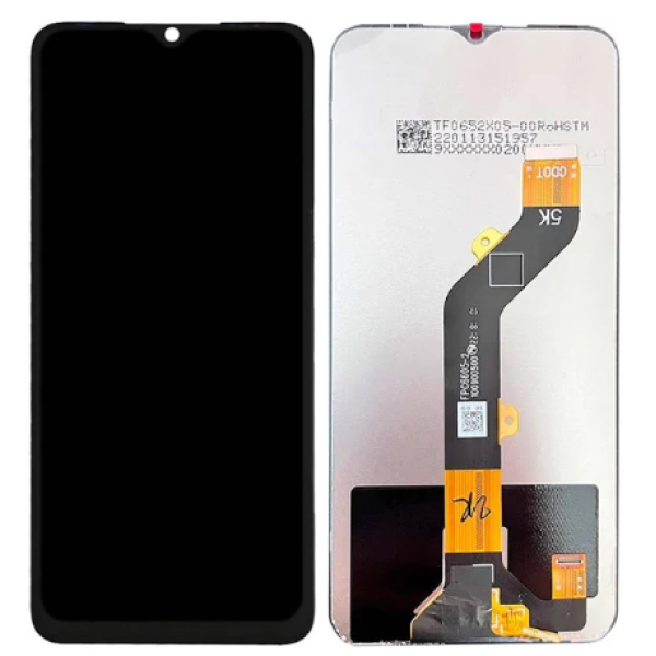 Дисплей для Tecno Spark 8C (KG5K) з сенсорним склом (Чорний) Service Pack