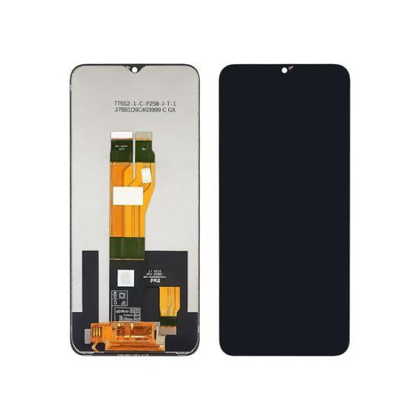 Дисплей для Realme C30S з сенсорним склом (Чорний) Service Pack