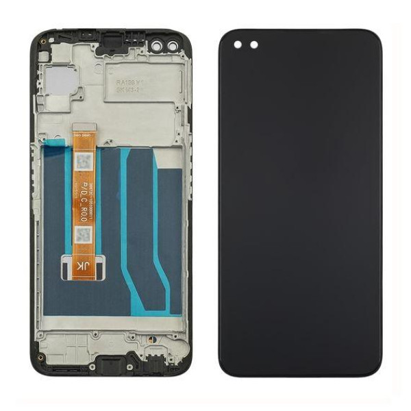 Дисплей для Oppo Realme 6 Pro з сенсорним склом в рамці (Чорний) Оригінал Китай