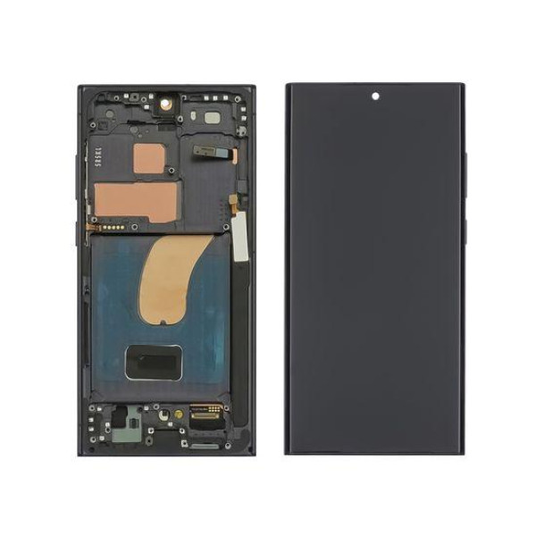 Дисплей Samsung S918B Galaxy S23 Ultra з сенсорним склом в рамці OLED