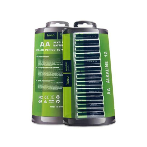 Батарейки лужні Hoco Alkaline AA (LR6) 12 шт