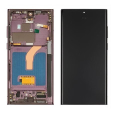 Дисплей Samsung S908B Galaxy S22 Ultra з сенсором в рамці (Фіолетовий) OLED