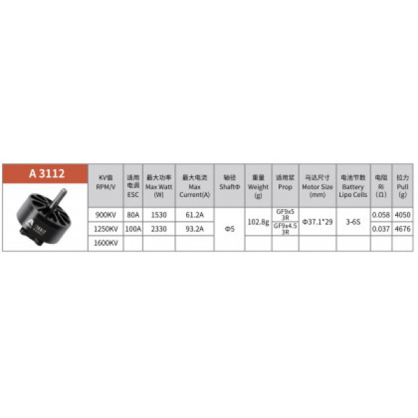 Мотор безколекторний Arthur Flash Hobby A3112 900KV