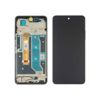 Дисплей для Realme C67 (5G) з сенсорным склом (Чорний) в рамці (Зеленій) Оригінал Китай