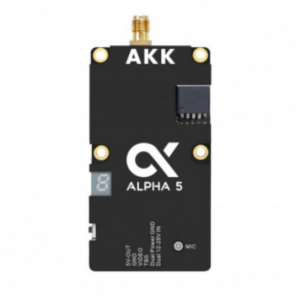 Відеопередавач AKK Alpha 5, 5W, 25mW | 1W | 2w | 3W | 5W, 5.8 GHz, на 80 каналів