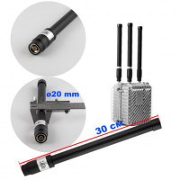 Антена всеспрямована для jamming обладнання 2.4 GHz (2400-2500 mHz), 50W, 3-5 dBi, Ø20 mm, 30 см, N-J