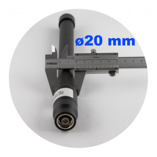 Антена всеспрямована для jamming обладнання 2.4 GHz (2400-2500 mHz), 50W, 3-5 dBi, Ø20 mm, 30 см, N-J