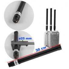 Антена всеспрямована 700-800 MHz, 50W, 3-7 dBi, Ø25 mm, 30 см, N-J для jamming обладнання
