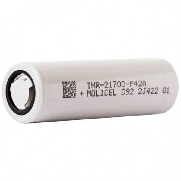 Акумулятор високострумовий Molicel INR-21700-P42A, 4200 mAh, струм розряду - 45 A