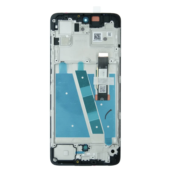 Дисплей для Motorola XT2255 Moto G72 з сенсорним склом в рамці (Чорний) P-OLED