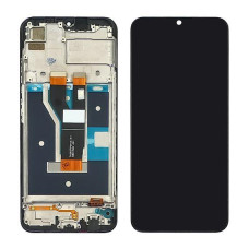 Дисплей для Realme C20 / C21 з сенсором в рамці (Чорний) Оригінал Китай