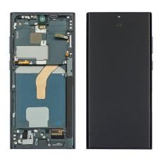 Дисплей для Samsung S908B Galaxy S22 Ultra з сенсором в рамці (Зелений) OLED