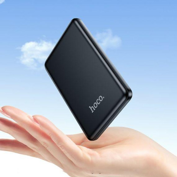 Зовнішній акумулятор (Power bank) Ультратонкий Hoco DB57 5000mAh (Чорний)
