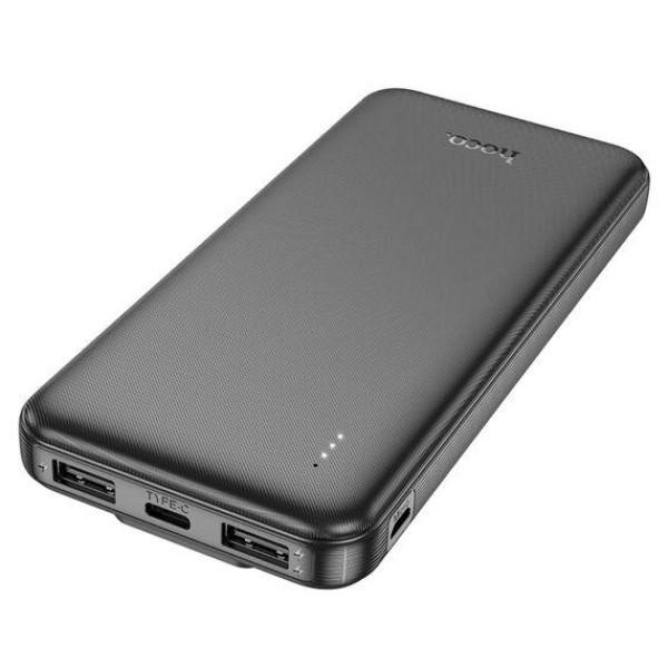 Зовнішній акумулятор (Power bank) Hoco J118 10000mAh + кабеля 2в1 Type-C | Lightning (Чорний)
