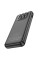 Зовнішній акумулятор (Power bank) Hoco J114 10000mAh з дисплеєм + кабеля 3в1 Type-C | Lightning | MicroUSB (Чорний)