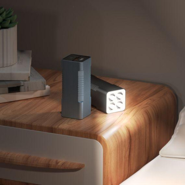 Зовнішній акумулятор (Power bank) Hoco Q15 10000mAh PD 22.5W з ліхтарем (Чорний)