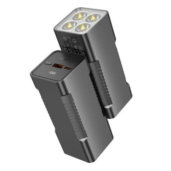 Зовнішній акумулятор (Power bank) Hoco Q15 10000mAh PD 22.5W з ліхтарем (Чорний)