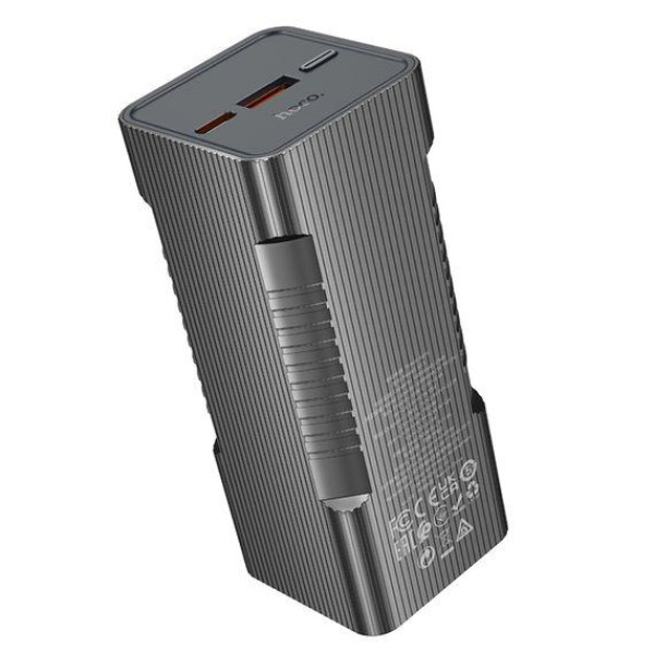 Зовнішній акумулятор (Power bank) Hoco Q15 10000mAh PD 22.5W з ліхтарем (Чорний)