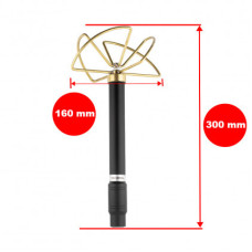 Антена конюшинна для засобів РЕБ, 1160-1280 MHz, 100W, N-J