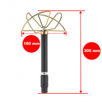 Антена конюшинна для засобів РЕБ, 970-1100 MHz, 100W, N-J