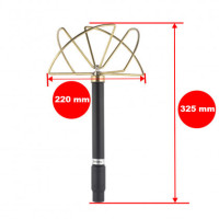 Антена конюшинна для засобів РЕБ, 800-900 MHz, 100W, N-J