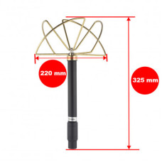 Антена конюшинна для засобів РЕБ, 800-900 MHz, 100W, N-J