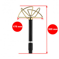 Антена конюшинна для засобів РЕБ, 1020-1170 MHz, 100W, N-J
