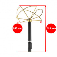 Антена конюшинна для засобів РЕБ, 720-850 MHz, 100W, N-J