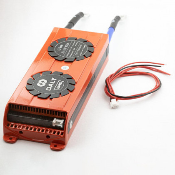 Плата BMS DaLy Li-ion 12V 3S 100A з вентилятором, вологозахисна, з балансиром
