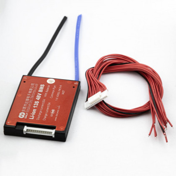 Плата BMS Daly Li-ion 48V 13S 30A вологозахисна, з балансиром