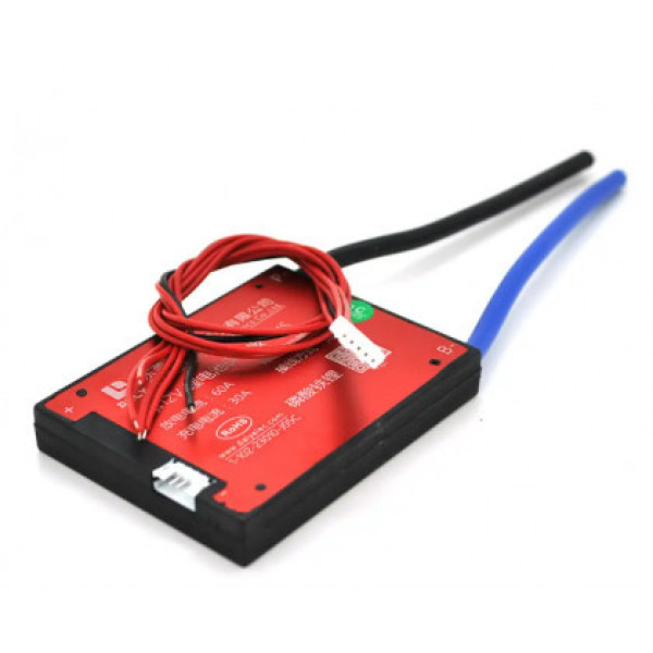 Плата BMS Daly LiFePo4 4S 12V 60A вологозахисна, з балансиром