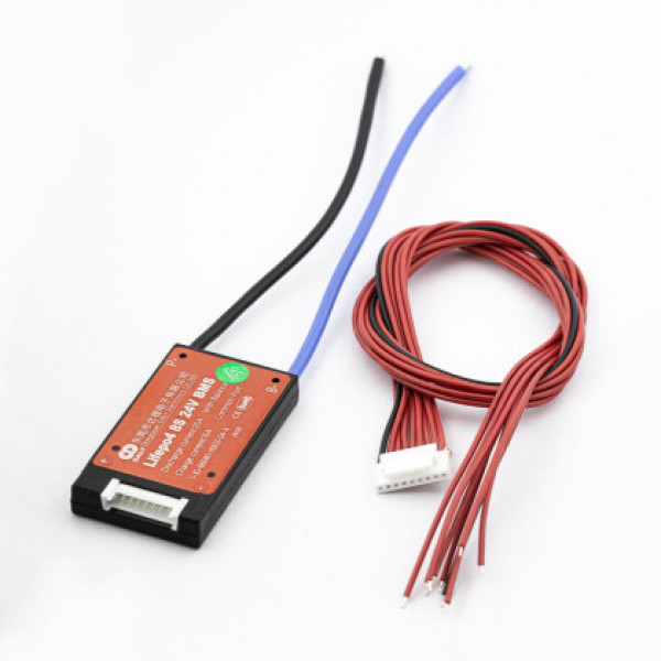 Плата BMS Daly LiFePo4 8S 24V 20A вологозахисна, з балансиром