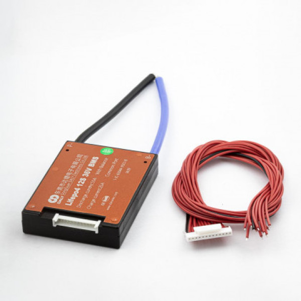 Плата BMS Daly LiFePo4 12S 36V 50A вологозахисна, з балансиром