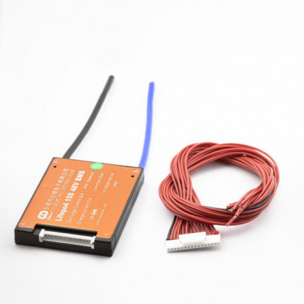 Плата BMS Daly LiFePo4 15S 48V 30A вологозахисна, з балансиром