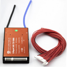 Плата BMS Daly LiFePo4 24S 72V 60A вологозахисна, з балансиром
