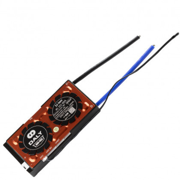 Плата BMS Daly Smart Li-ion 4S 12V 60A (Bluetooth, Балансир, Вологозахист, UART, Кнопка включення)