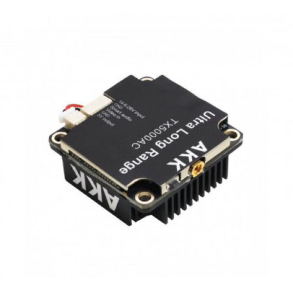 Відеопередавач AKK Ultra Long Range TX500AC, 5W, 25/200/500/1000/3000/5000 mW, 4900-6000 MHz, 96 каналів