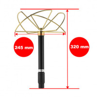 Антена конюшинна для засобів РЕБ, 700-810 MHz, 100W, NJ