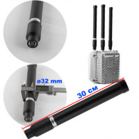 Антена всеспрямована, 200-300 MHz, 100W, 5-7 dBi, Ø32 мм, 30 см, NJ, для jamming обладнання
