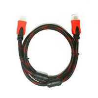 HDMI кабель 1.5m з нейлоновим обплетенням та позолоченими конекторами (Чорний)