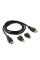 HDMI кабель 1.5m у комплекті з перехідниками mini-HDMI | micro-HDMI (Чорний)
