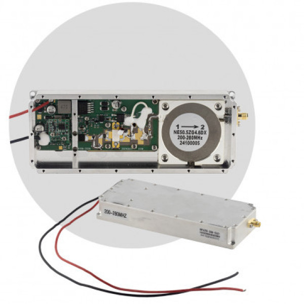Модуль перешкод (jammer) 200-280 MHz, Gan 50W, 47 dBm, SMA