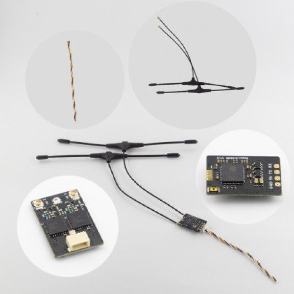 Приймач ELRS 915 MHz SuperD, BetaFPV 900 RX, (прошивка 3.4.3), з 2 антенами Immortal T