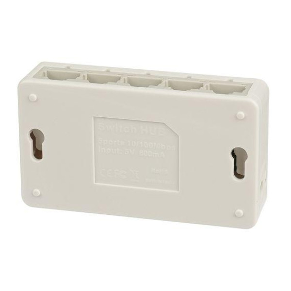 Комутатор Alfa S105 switch 10 | 100Mbps 5 портів (Білий)
