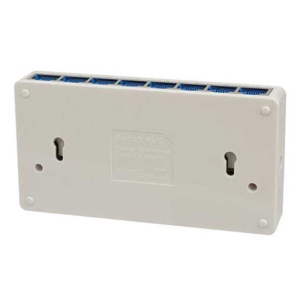 Комутатор Alfa S108 switch 10/ 100Mbps 8 потів (Білий)