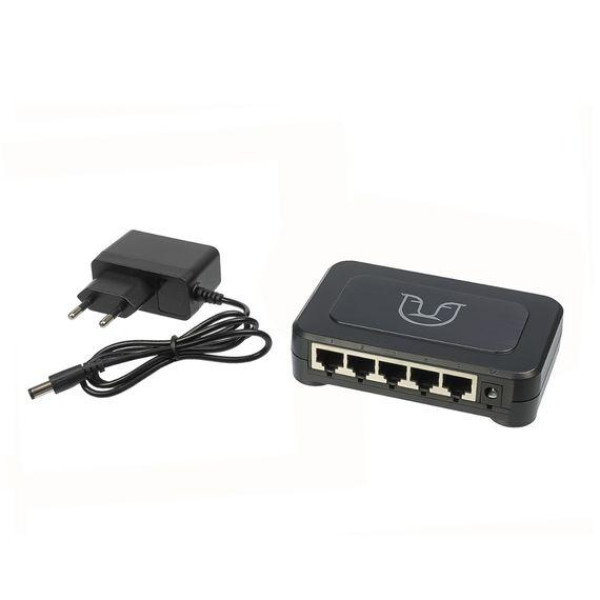 Комутатор Alfa S805 switch 10 | 100 | 1000Mbps 5 портів (Чорний)