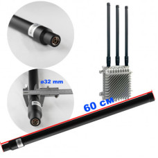 Антена всеспрямована для jamming обладнання 720-850 mHz, 100W, 5-8 dBi, Ø32 mm, 60 см, NJ