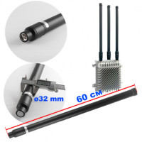 Антена всеспрямована, 300-400 MHz, 100W, 5-8 dBi, Ø32 мм, 60 см, NJ, для jamming обладнання